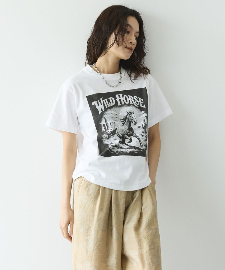 GARAGE OF GOOD CLOTHING「ウエスタンhorseプリントT」|Tシャツ・カットソー|