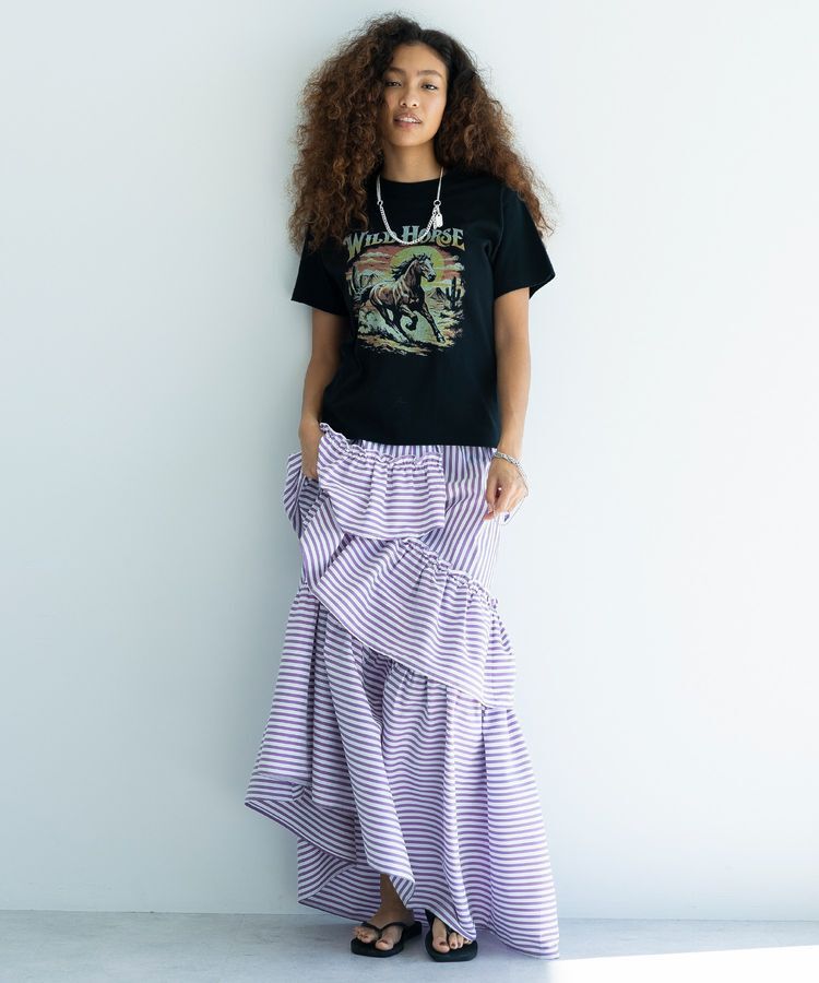 GARAGE OF GOOD CLOTHING「ウエスタンhorseプリントT」|Tシャツ・カットソー|