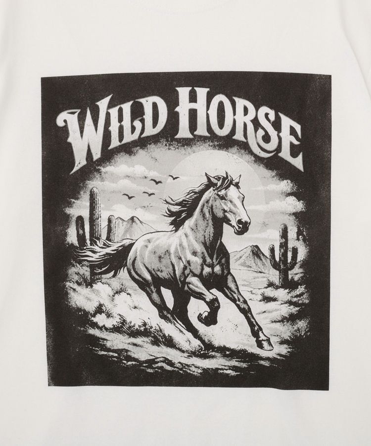 GARAGE OF GOOD CLOTHING「ウエスタンhorseプリントT」|Tシャツ・カットソー|