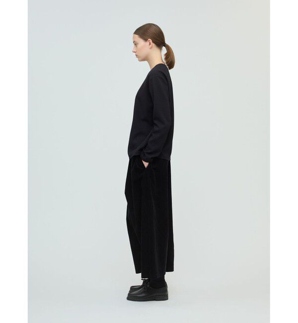 mizuiro ind「mizuiro ind ジャカードクルーネックプルオーバー」|Tシャツ・カットソー|