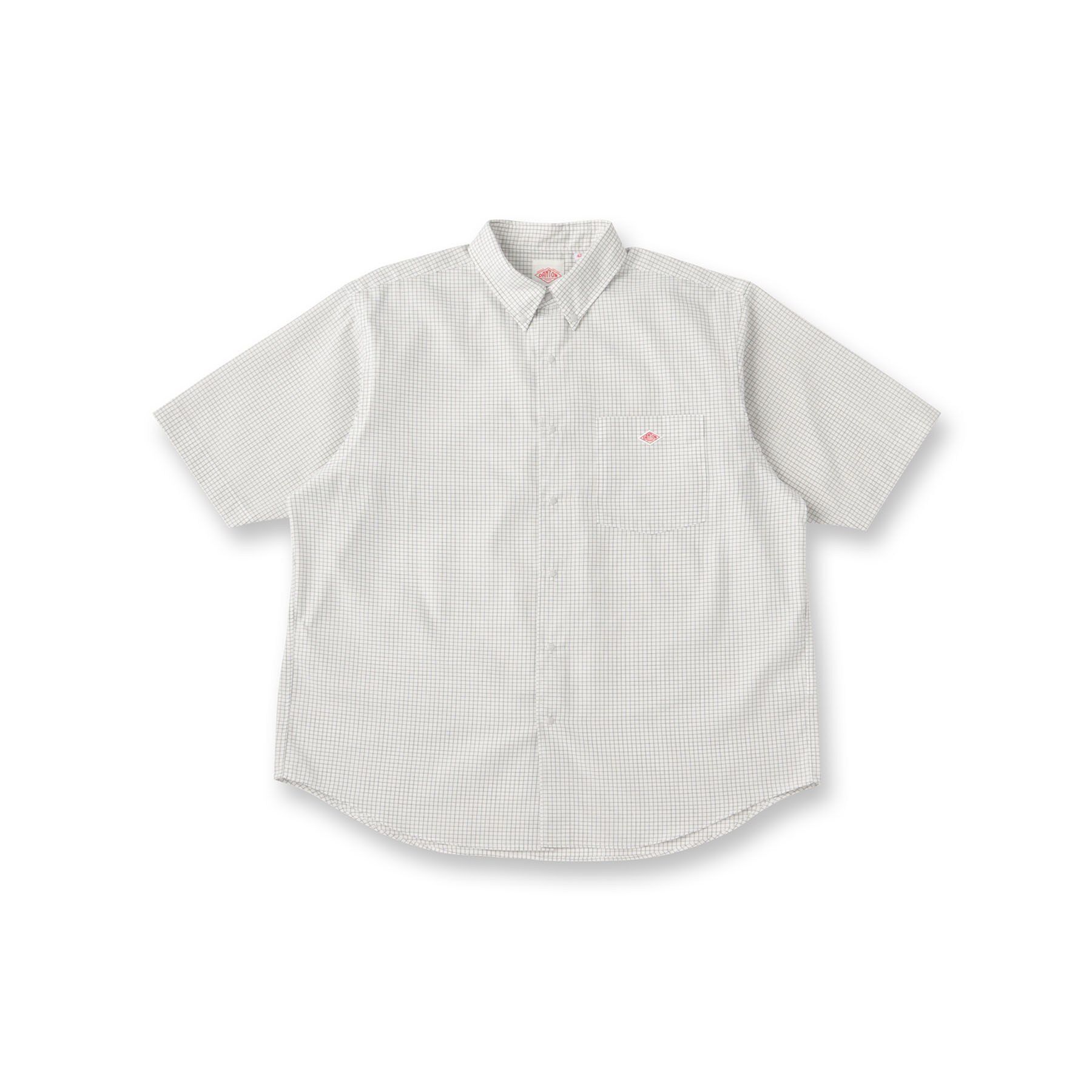 DRESSTERIOR「ドットボタン ボタンダウンシャツ ショートスリーブ」|シャツ・ブラウス|ブルー(291)