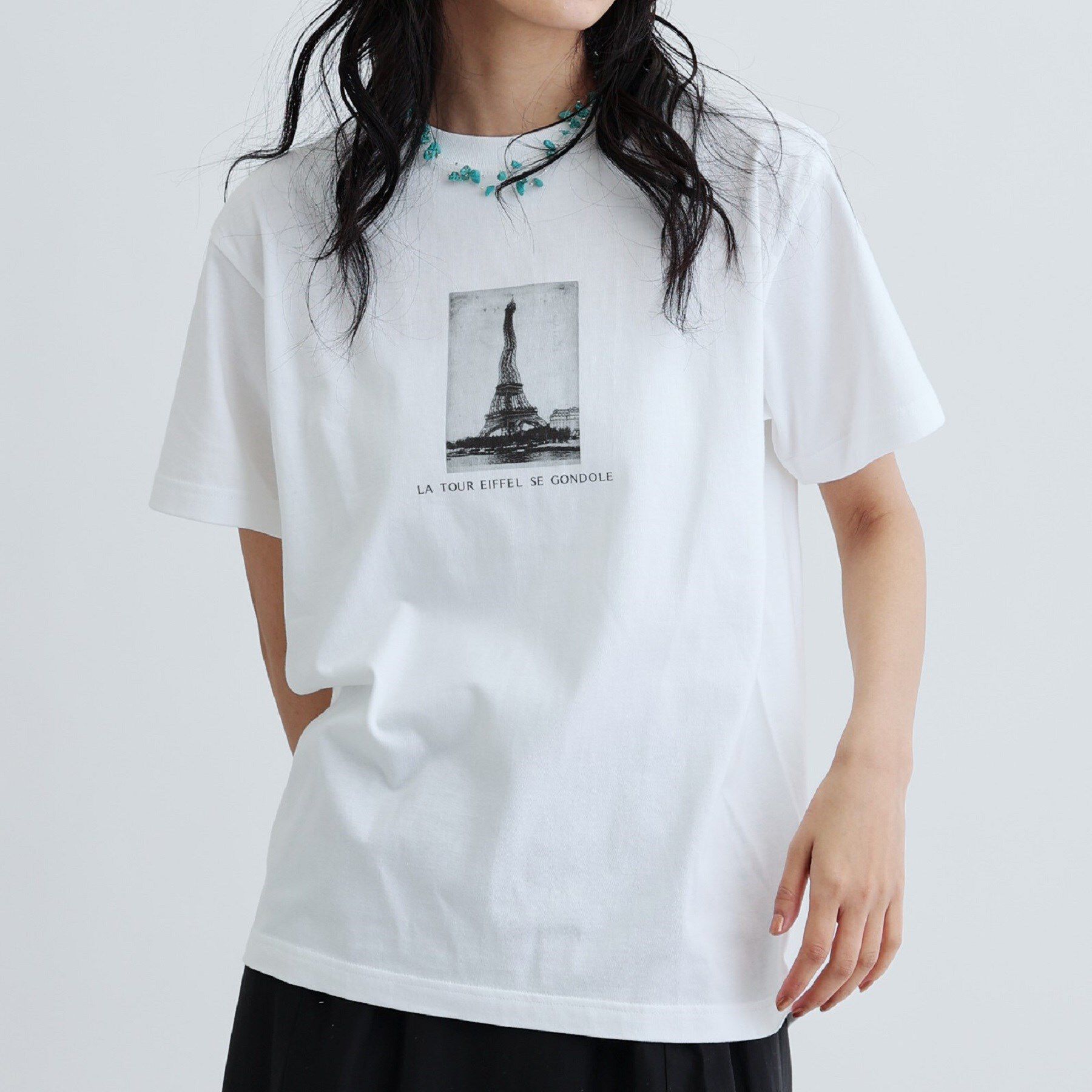 GALLEST「【ANGE IN DISGUISE】TOUR EIFFEL プリントTシャツ」|Tシャツ・カットソー|