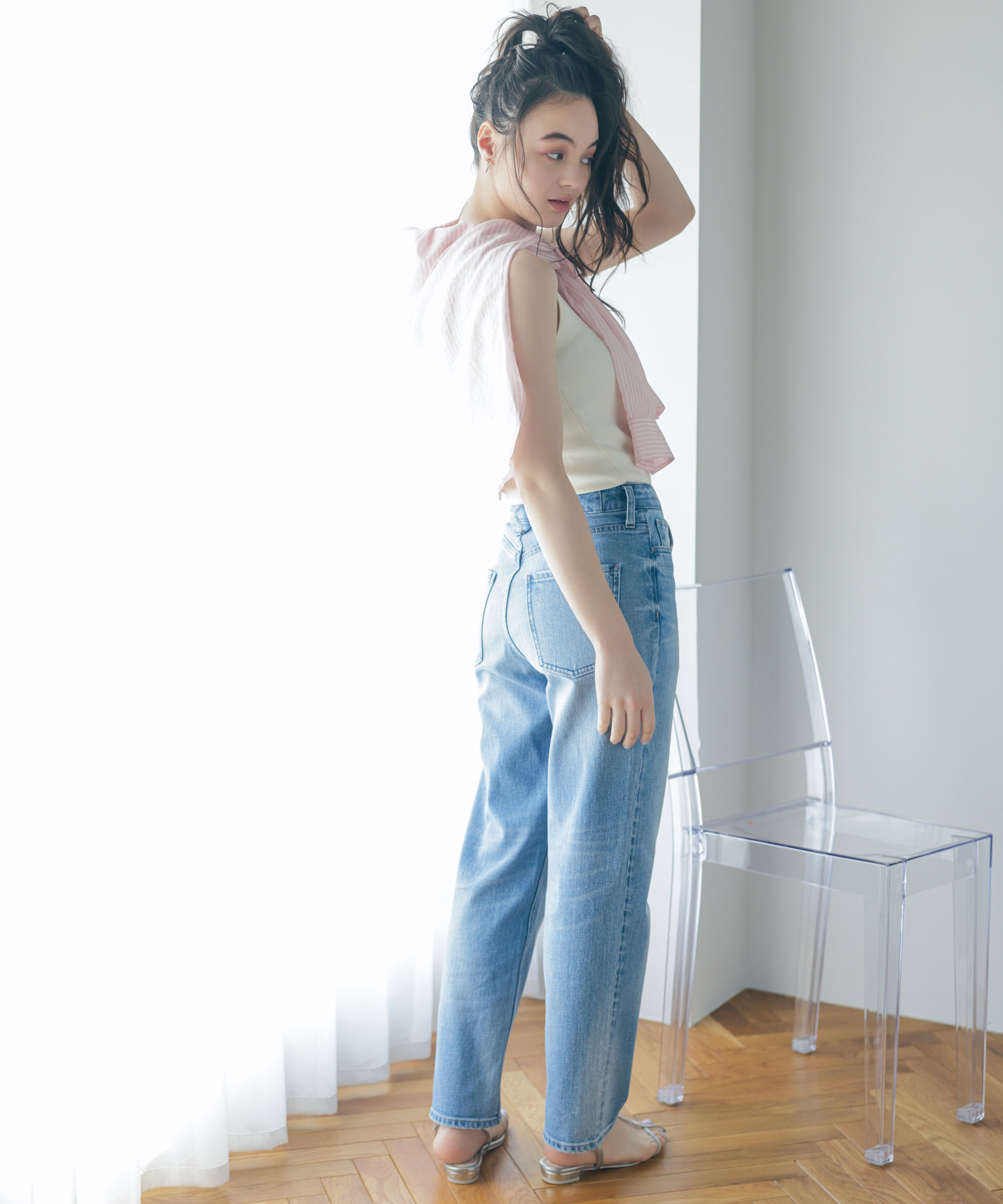  「〈N.〉ハイライズストレートデニムパンツ」|その他|