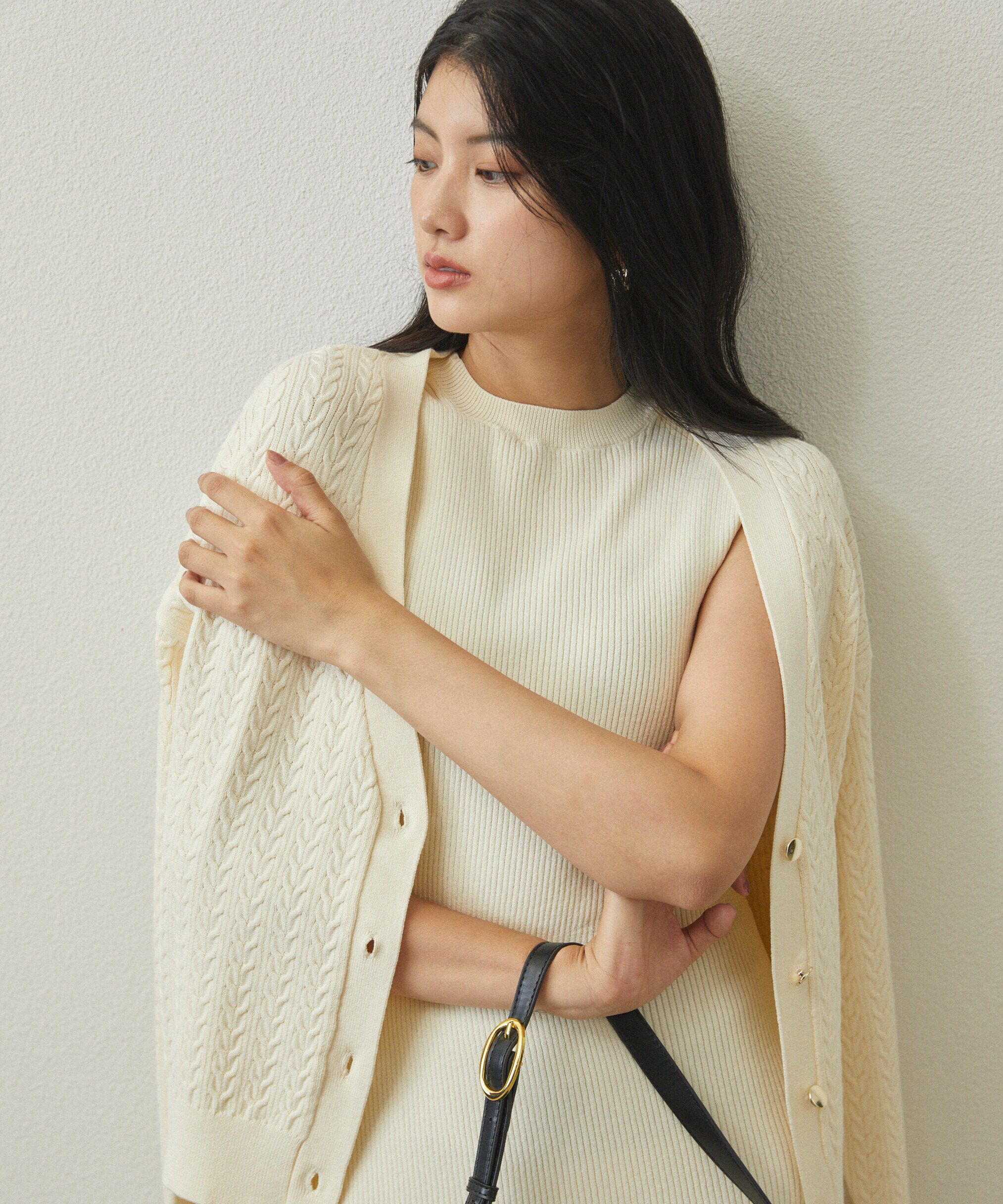 PROPORTION BODY DRESSING「ケーブルカーディガンニットセットアップ」|ワンピース|