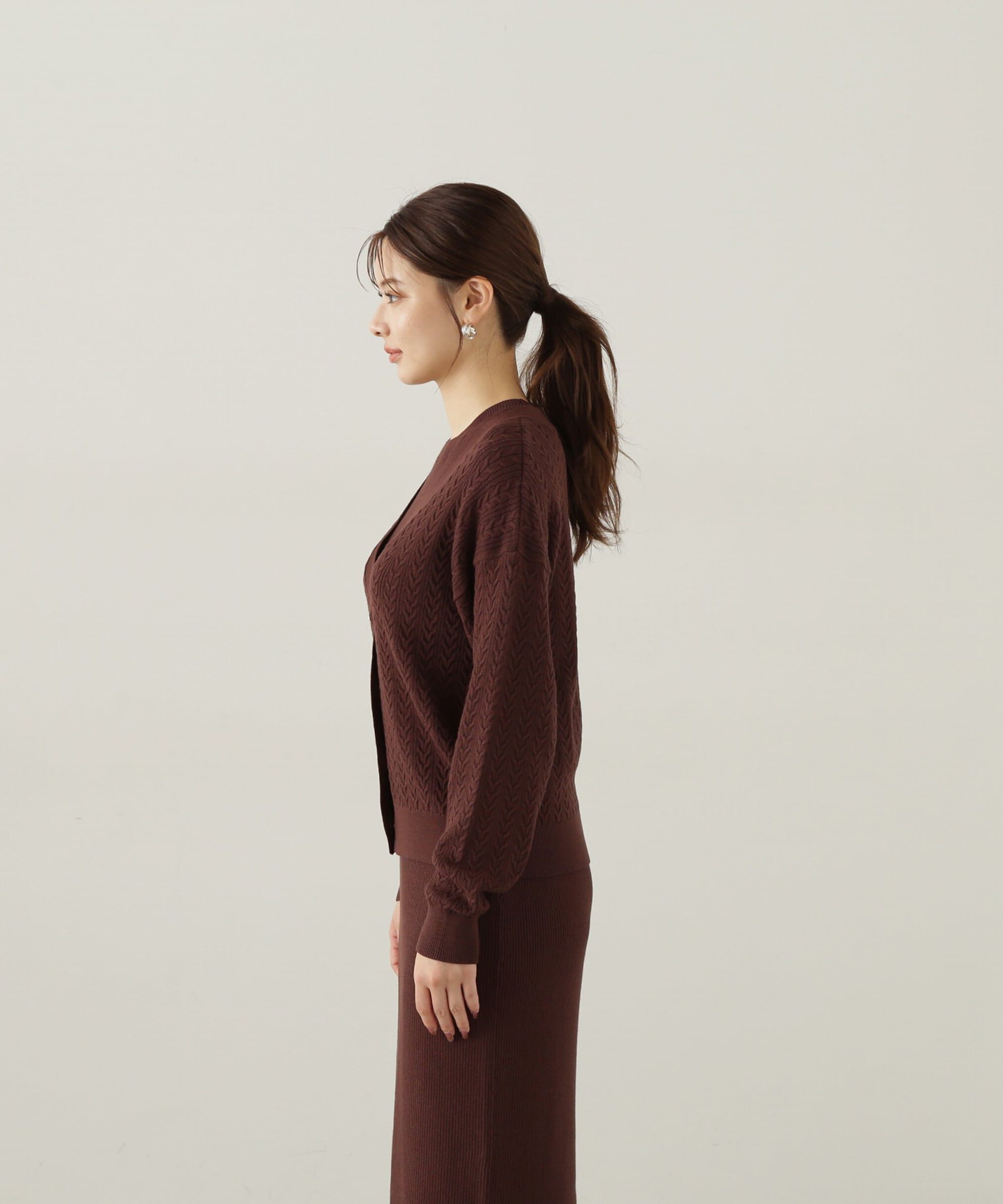 PROPORTION BODY DRESSING「ケーブルカーディガンニットセットアップ」|ワンピース|
