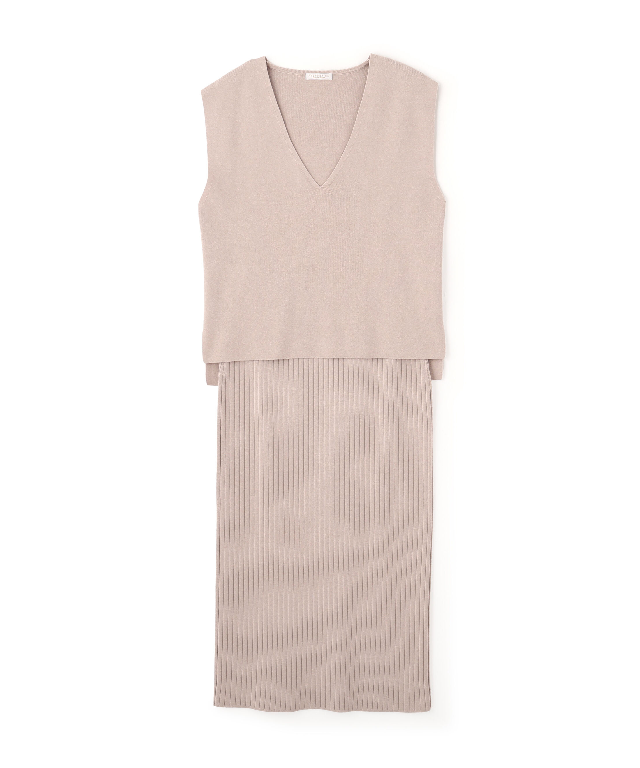 PROPORTION BODY DRESSING「ナローニットSETUP 25AW」|ワンピース|