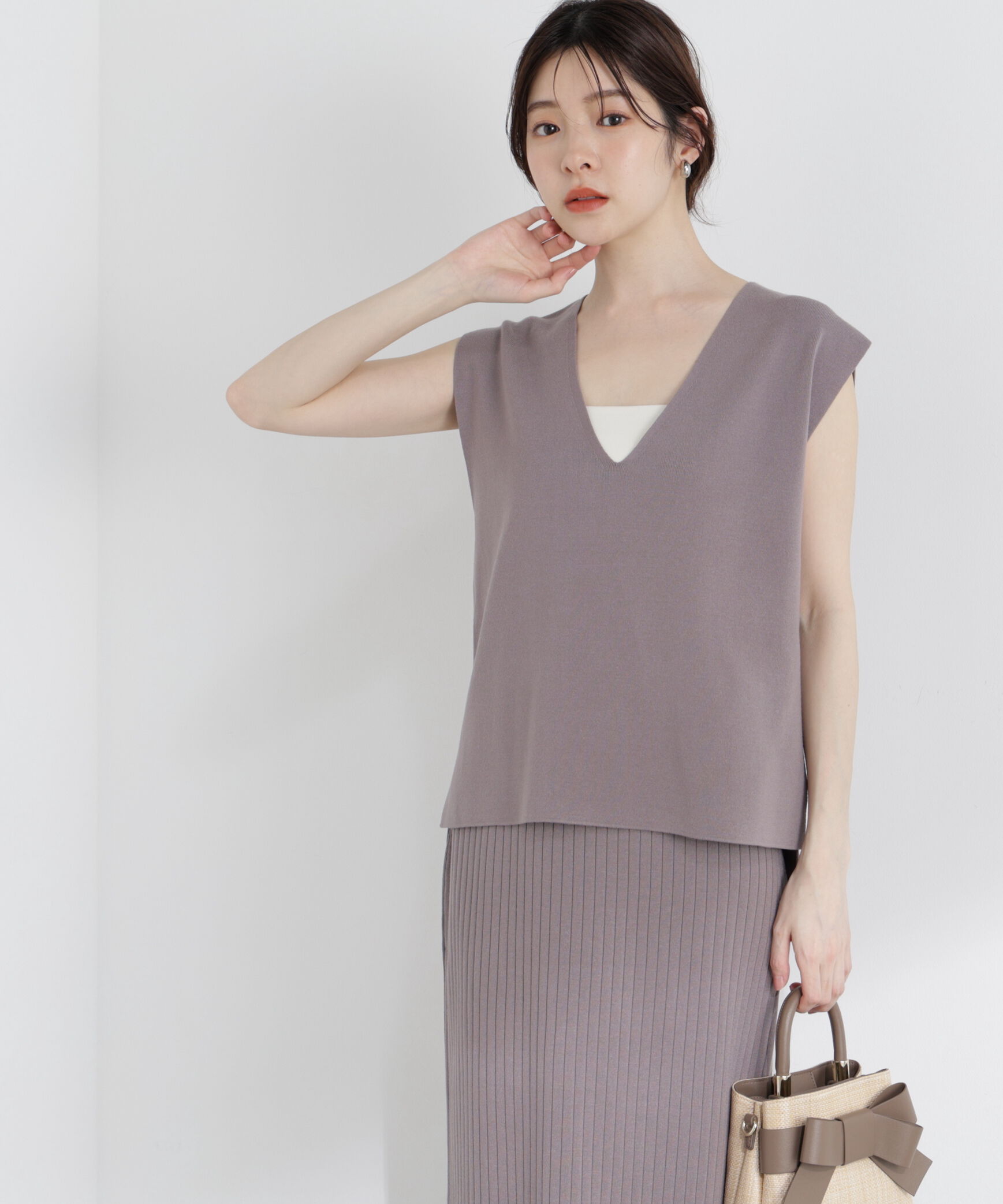 PROPORTION BODY DRESSING「ナローニットSETUP 25AW」|ワンピース|