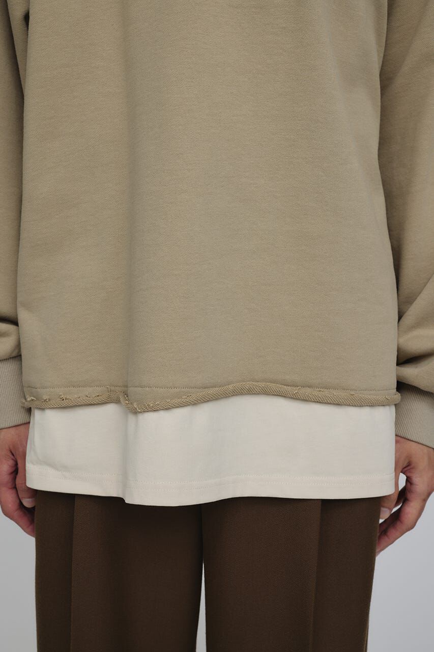 STYLEMIXER「レイヤードハーフジップスウェット」|Tシャツ・カットソー|