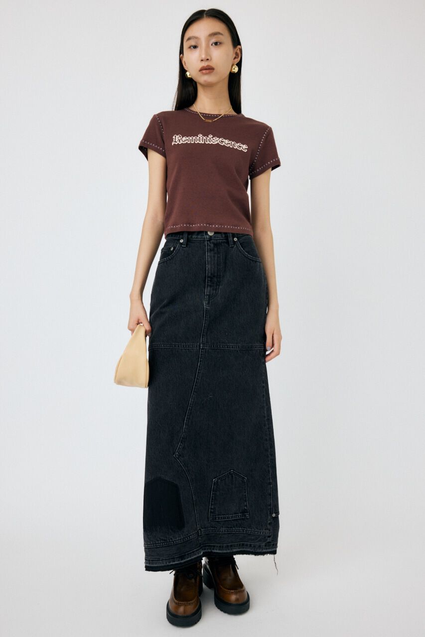 MOUSSY「UPSIDE DOWN REMAKE デニムスカート」|スカート|