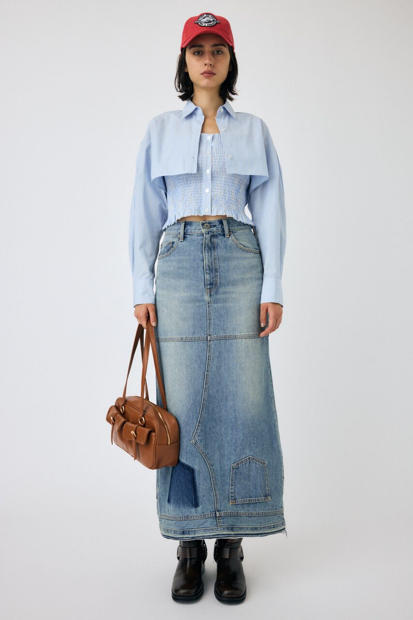 MOUSSY「UPSIDE DOWN REMAKE デニムスカート」|スカート|