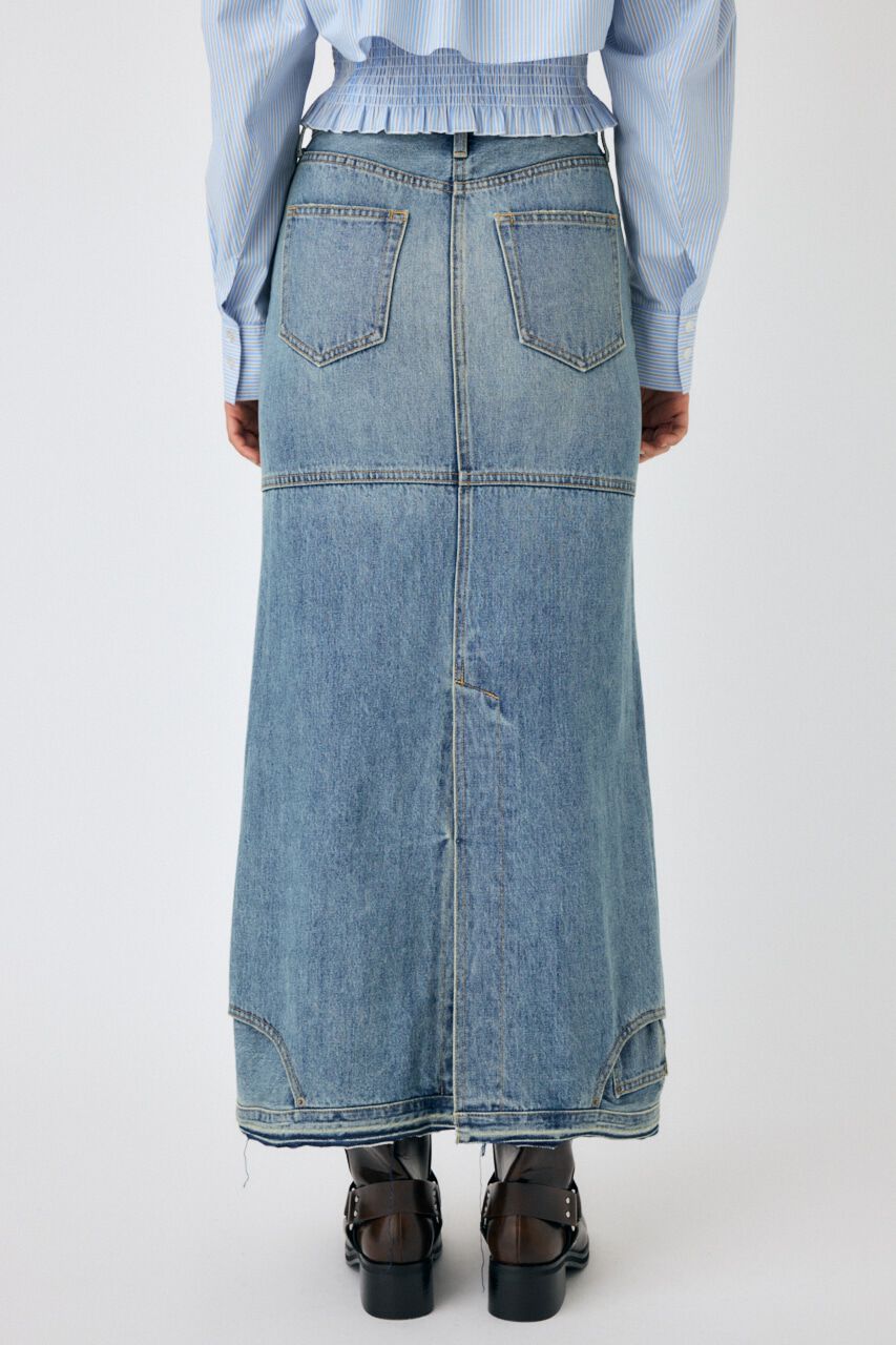 MOUSSY「UPSIDE DOWN REMAKE デニムスカート」|スカート|