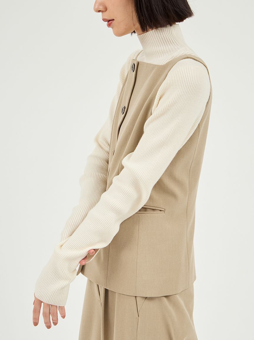 emmi atelier「【セットアップ対応】ジレトップス」|Tシャツ・カットソー|