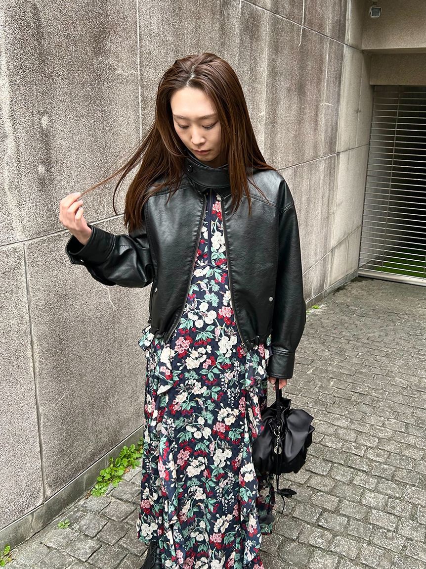 LILY BROWN「【LILY BROWN&times;KEITA MARUYAMA】ボタニカルチェリー柄ワンピース」|ワンピース|