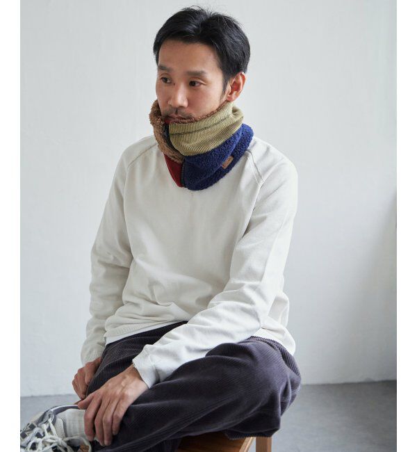 ikka「KRIFF MAYER 切替ネックウォーマー」|マフラー|