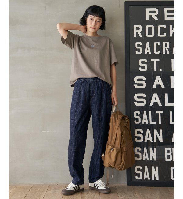 Lbc with Life「ミニロゴ刺繍Tシャツ」|Tシャツ・カットソー|