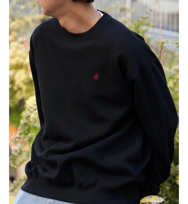 VENCE share style「BEVERLY HILLS POLO CLUB 裏起毛クルーネックプルオーバー」|スウェット・ジャージ|ブラック