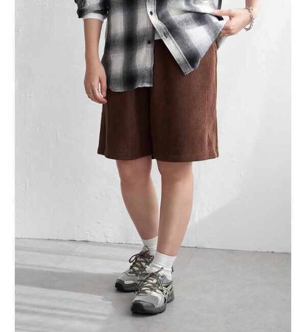 VENCE share style「コーデユロイ裏フリースハーフパンツ」|その他|