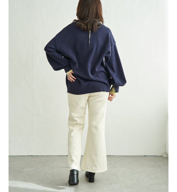 VENCE share style「7Gアルパカタッチレイヤードプルオーバー」|ニット・セーター|