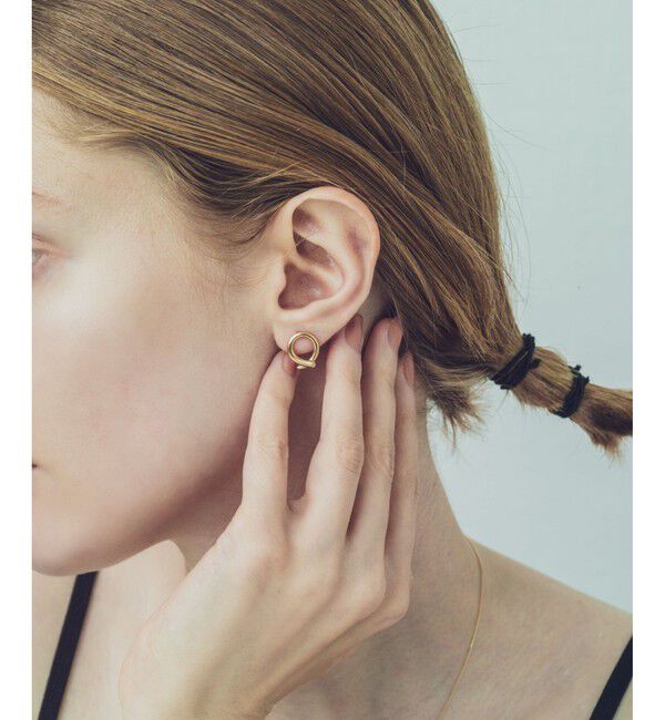 ete「サークル ビジュー ピアス」|ピアス|