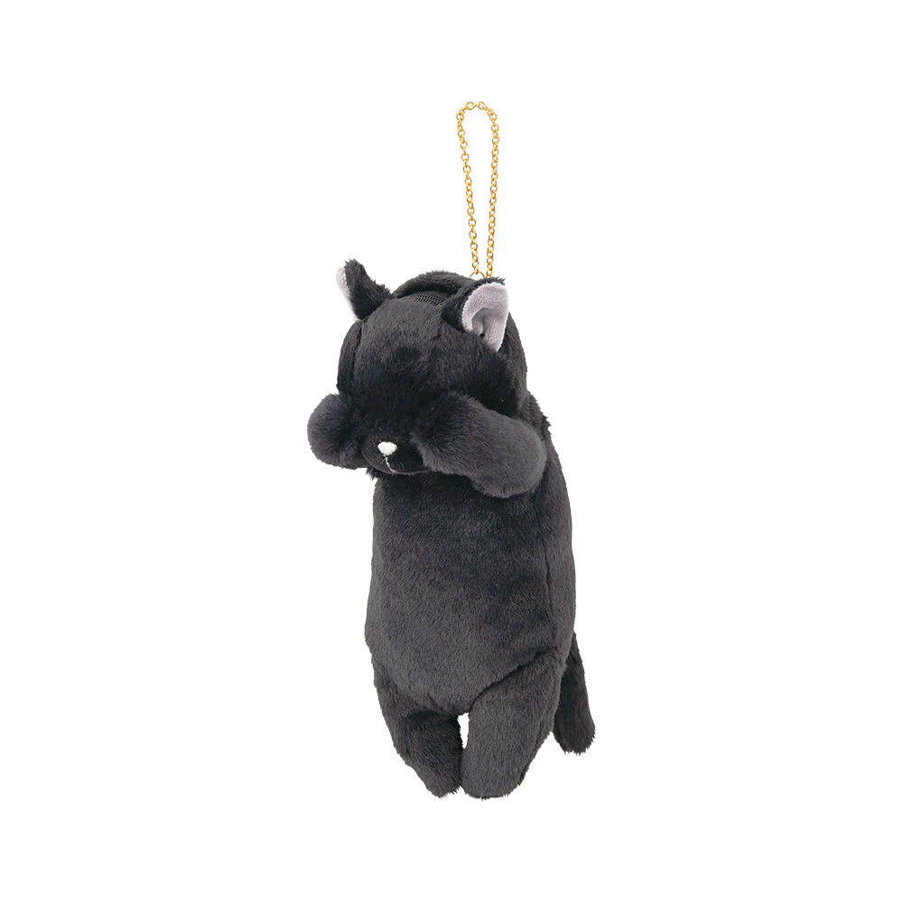 BACKYARD FAMILY「パスケース リール付き ぬいぐるみ 通販 定期入れ パスポーチ カード ホルダー カードケース」|定期入れ|ブラック1