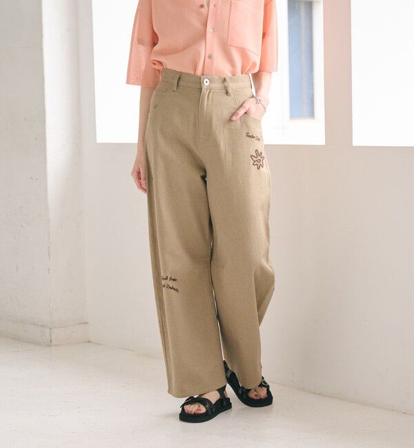 BEAUTY&YOUTH UNITED ARROWS「ドローイング エンブロイダリー 5ポケットパンツ」|その他|