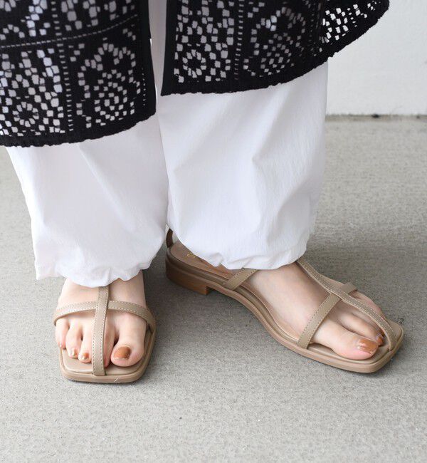 SHIPS for women「* スリム ストラップ サンダル 22.5～25.5cm◇」|サンダル|