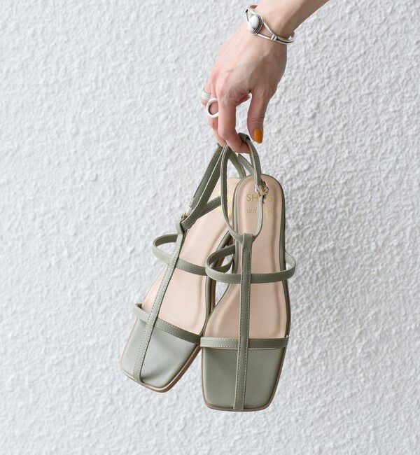 SHIPS for women「* スリム ストラップ サンダル 22.5～25.5cm◇」|サンダル|