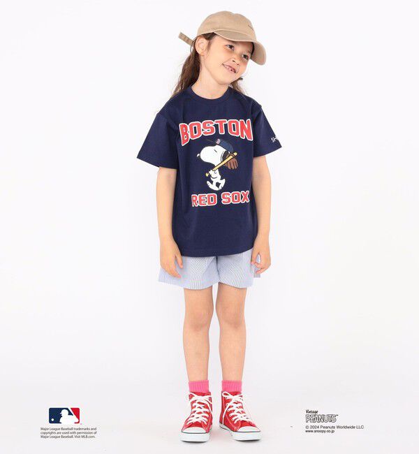 SHIPS KIDS「SHIPS KIDS:100～125cm / スヌーピー&times;MLB TEE」|Tシャツ・カットソー|