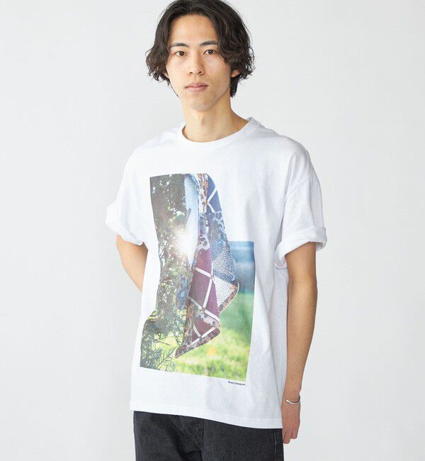 SHIPS「【SHIPS別注】NOMARHYTHM TEXTILE: 川内倫子 フォト Tシャツ」|Tシャツ・カットソー|ホワイト