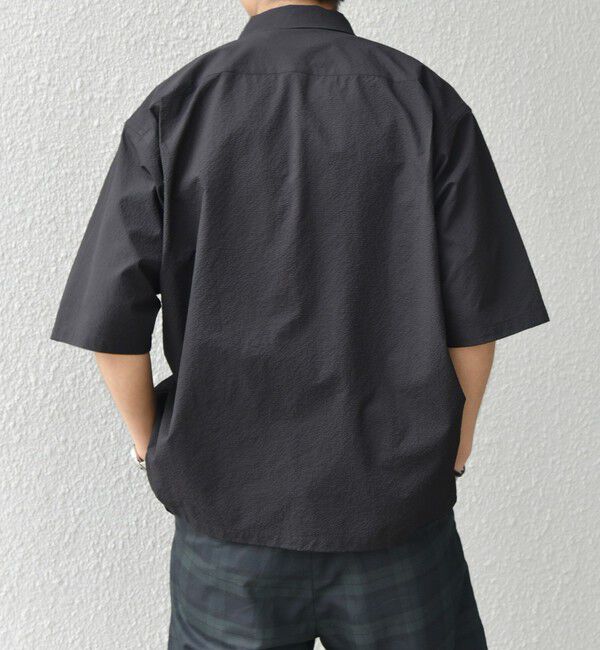 SHIPS any「SHIPS any:〈撥水/ストレッチ〉SOLOTEX(R) シアサッカー キャンプポケット シャツ」|シャツ・ブラウス|
