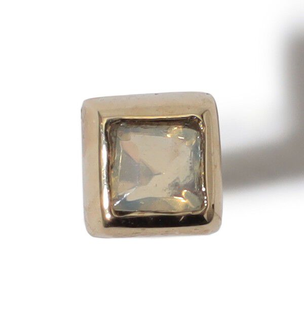 TOMORROWLAND GOODS「Metier Mini Bezel Set Princess Gemstone Studs 片耳ピアス」|ピアス|