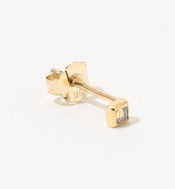 TOMORROWLAND GOODS「Metier Mini Bezel Set Princess Gemstone Studs 片耳ピアス」|ピアス|