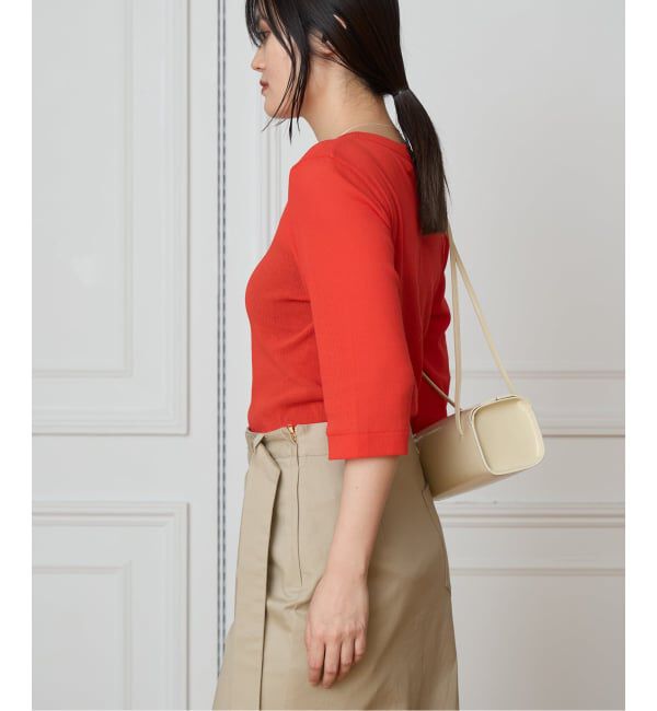 IENA LA BOUCLE「TOURNON /トゥルノン HIGH TWIST RIB H/S プルオーバー 26SSCS031」|Tシャツ・カットソー|