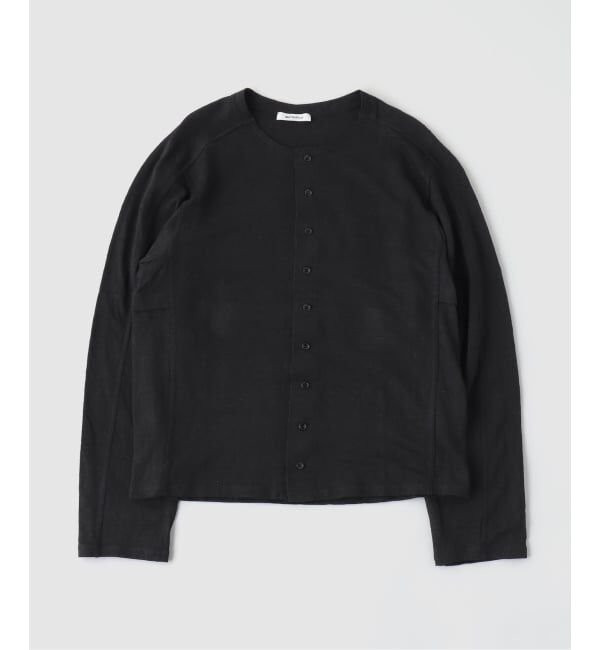 PULP「MATSUFUJI / マツフジ LINEN CARDIGAN」|カーディガン|ブラック
