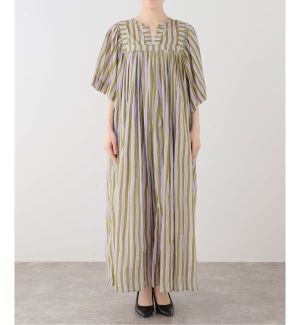 JOURNAL STANDARD relume「【SARA MALLIKA/サラマリカ】 Cotton Wave Stripe Print Ha：ワンピース」|ワンピース|