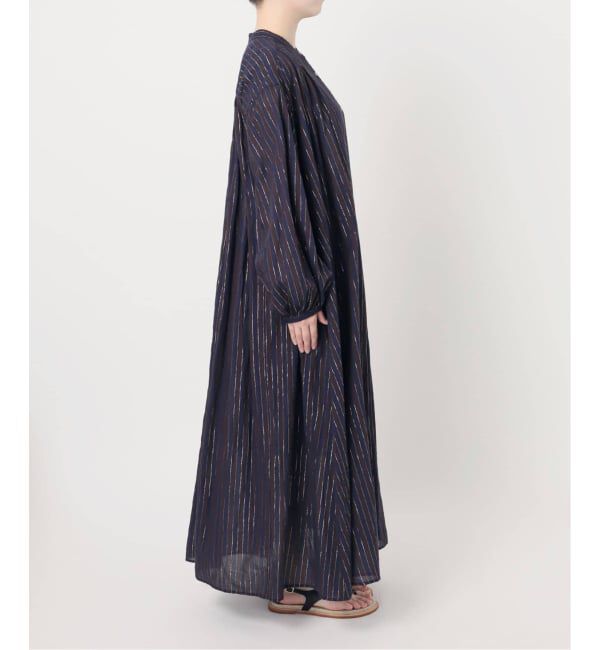 Spick and Span「《WEB限定 / 追加》HYUストライプギャザーシャツワンピース」|ワンピース|