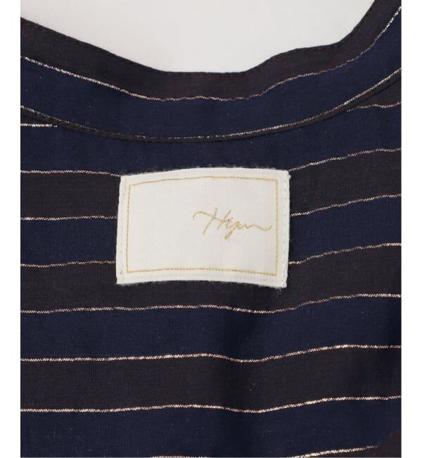 Spick and Span「《WEB限定 / 追加》HYUストライプギャザーシャツワンピース」|ワンピース|