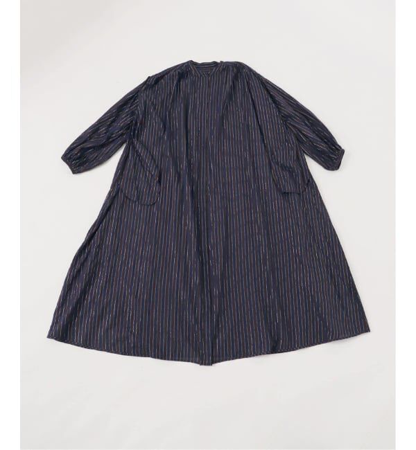 Spick and Span「《WEB限定 / 追加》HYUストライプギャザーシャツワンピース」|ワンピース|