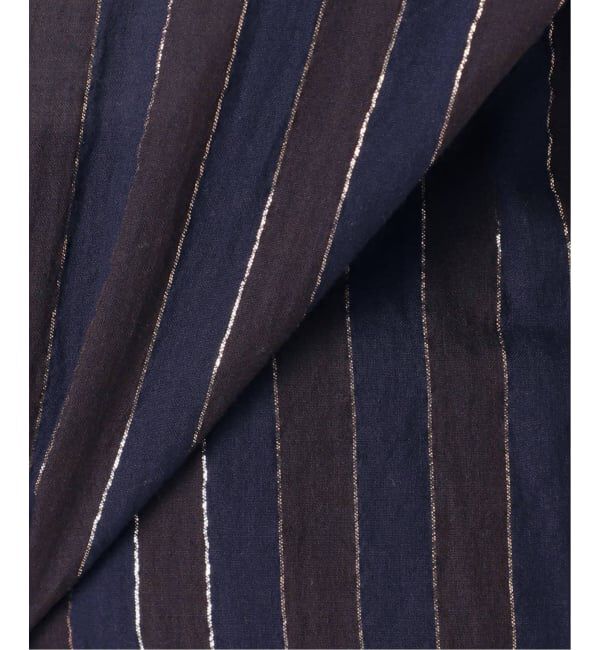 Spick and Span「《WEB限定 / 追加》HYUストライプギャザーシャツワンピース」|ワンピース|