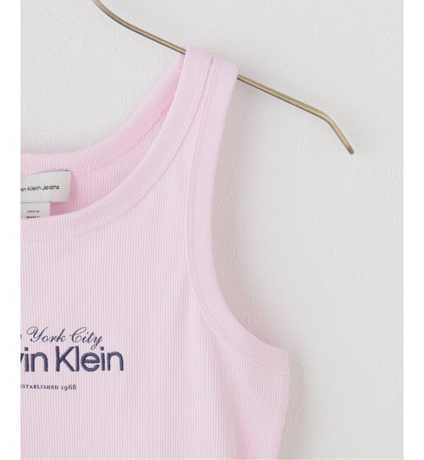 U by SPICK&SPAN「Calvin Klein / カルバン クライン COTTOUR 2X2 RIB GRAPHIC TAN」|Tシャツ・カットソー|