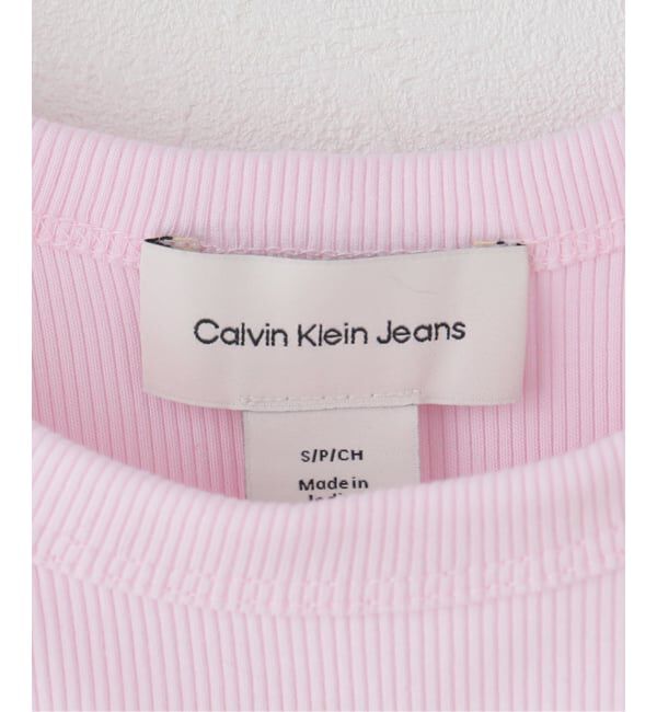 U by SPICK&SPAN「Calvin Klein / カルバン クライン COTTOUR 2X2 RIB GRAPHIC TAN」|Tシャツ・カットソー|