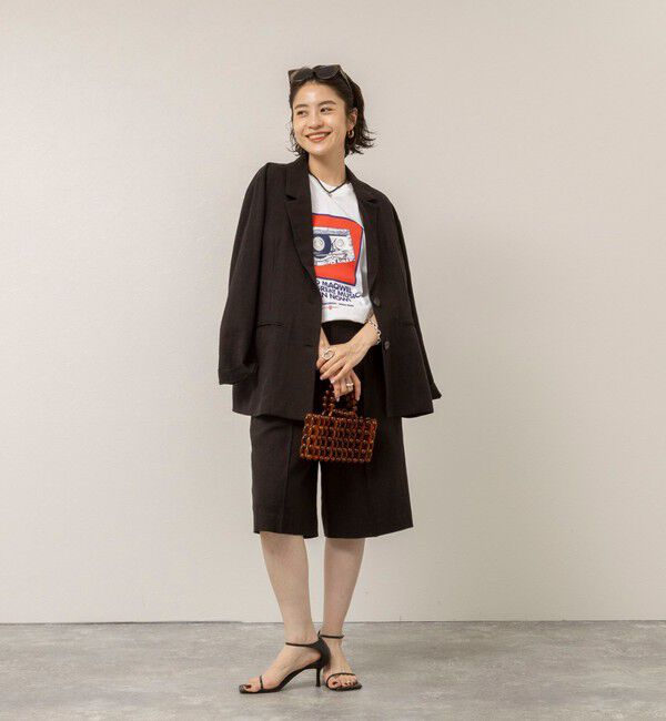 MAQWEL「【MAQWEL/マクウェル】ウォッシャブルRADIO Maqwel オープンエンドプリントTシャツ」|Tシャツ・カットソー|