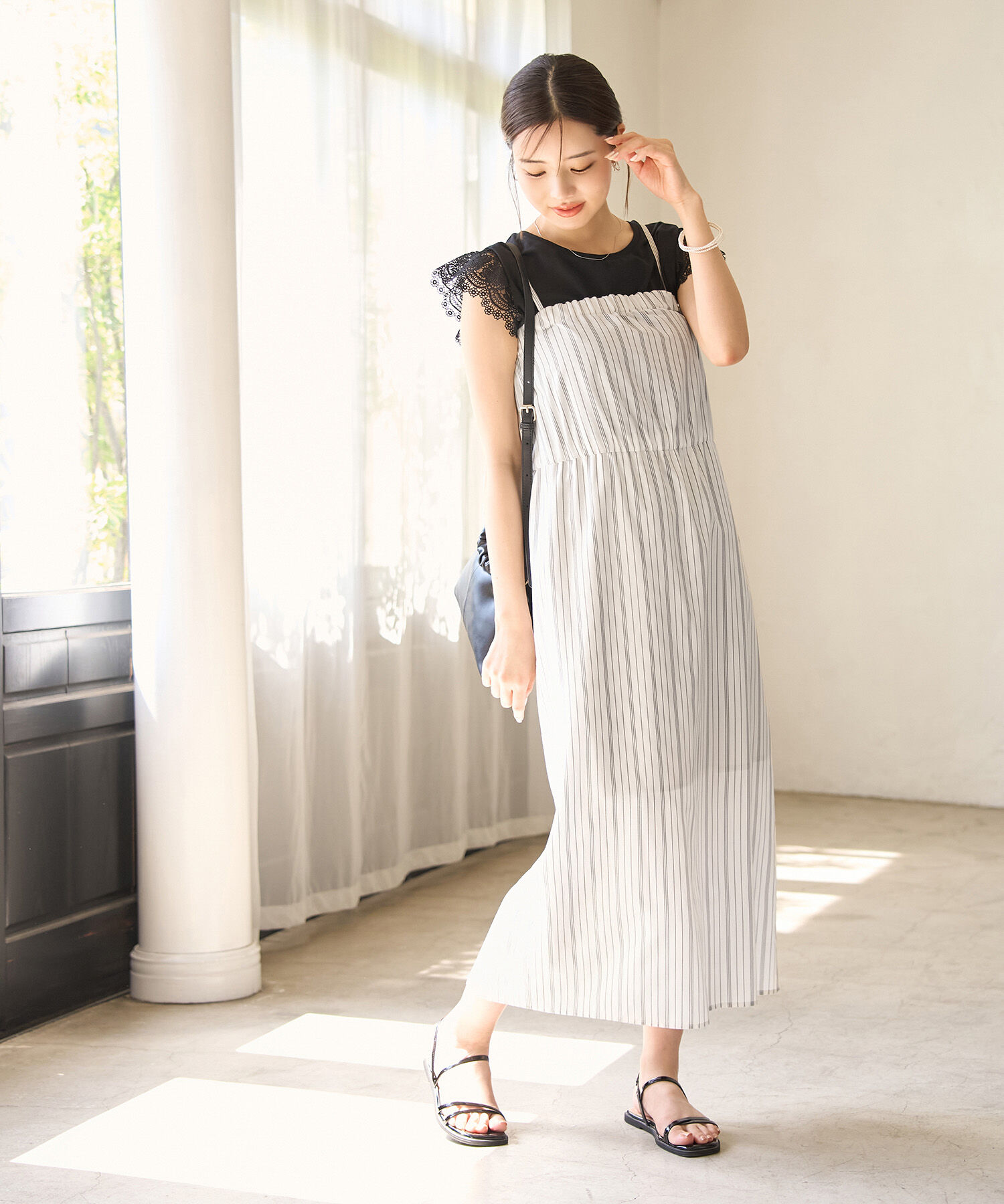 Rope&rsquo;Picnic「麻混キャミワンピース」|ワンピース|