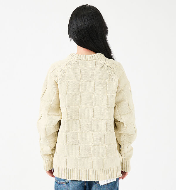 ABAHOUSE「【FORTUNA/フォルトゥナ】ECOTEC-Knit/編み込み風ニットプルオー」|ニット・セーター|