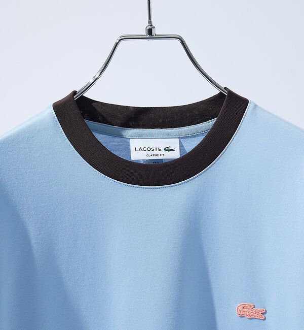 ABAHOUSE「【LACOSTE / ラコステ】RIB TEE SHIRT / 配色ネックリブT」|Tシャツ・カットソー|