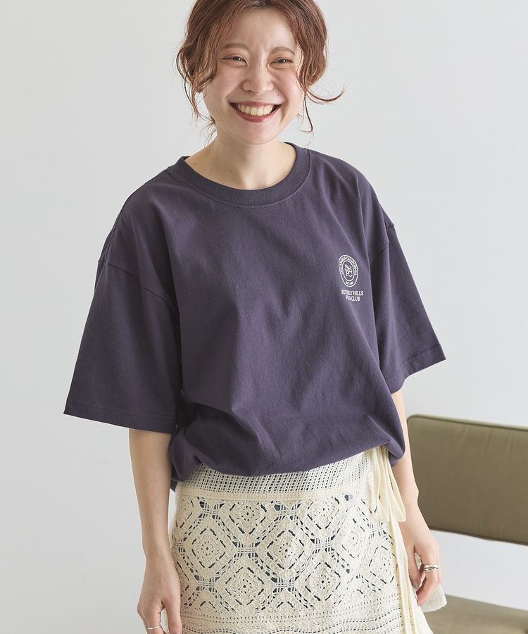 AMERICAN HOLIC「【BEVERLY HILLS POLO CLUB】バックプリントTシャツ」|Tシャツ・カットソー|Navy