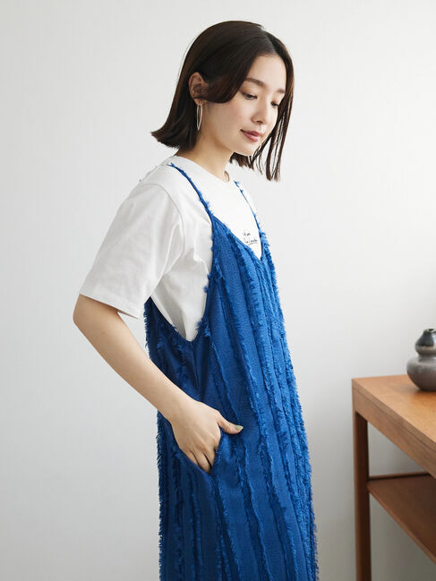 Green Parks「フェザージャガードキャミワンピース」|ワンピース|