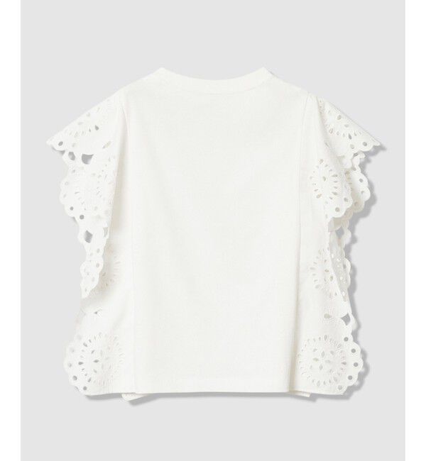 LOULOU WILLOUGHBY「【LOULOU WILLOUGHBY】スカラレーストリミングＴシャツ」|Tシャツ・カットソー|