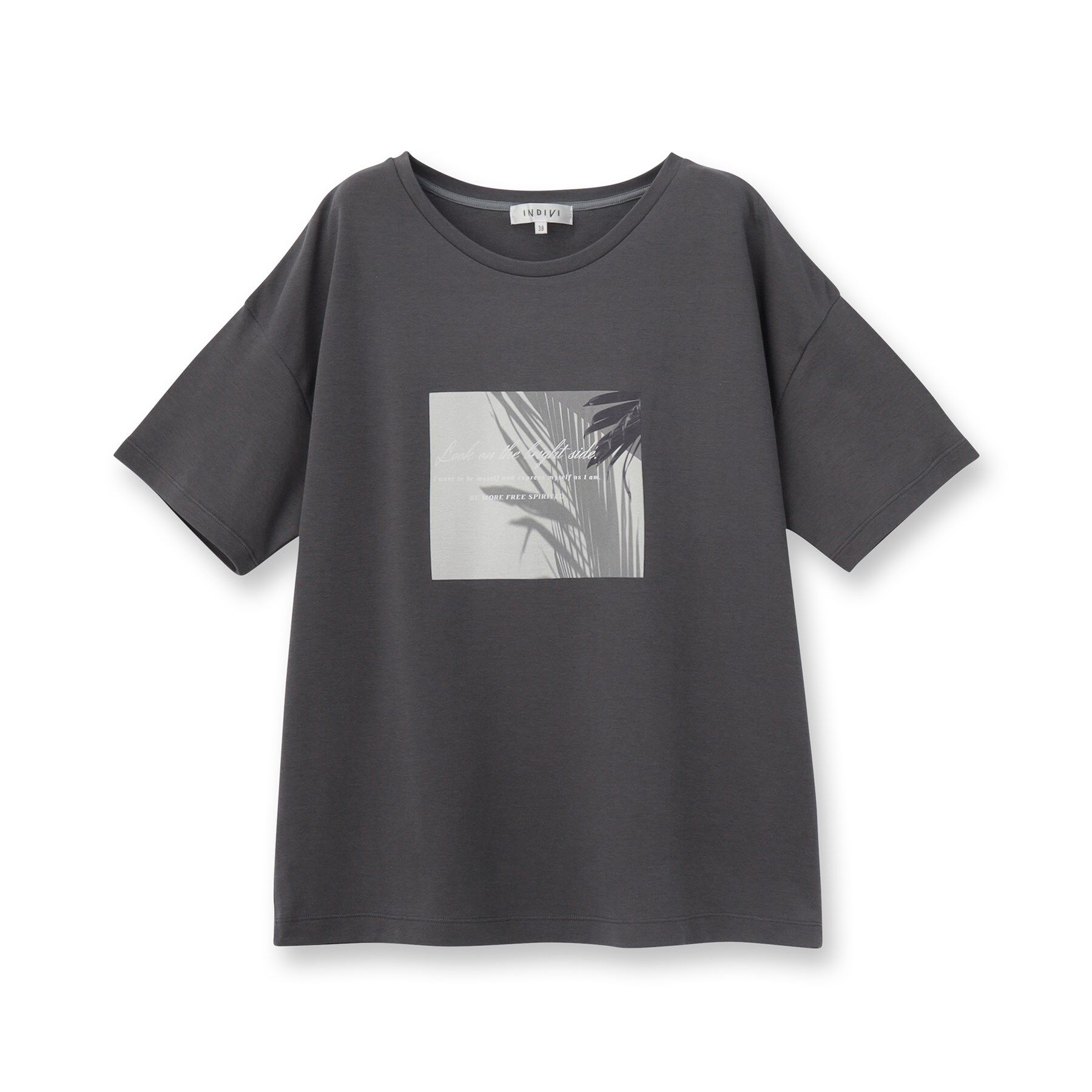 INDIVI「【洗える】ベーシックプリントTシャツ」|Tシャツ・カットソー|