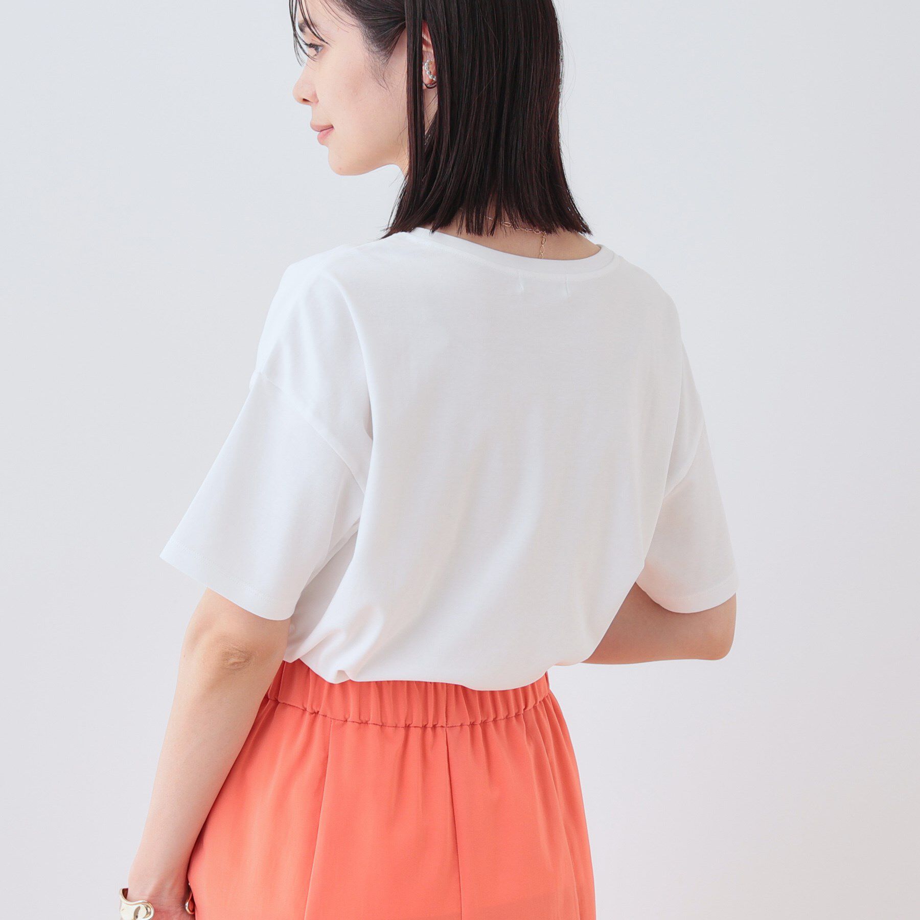 INDIVI「【洗える】ベーシックプリントTシャツ」|Tシャツ・カットソー|